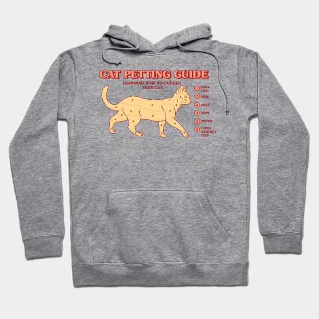 Cat Petting Guide Hoodie by thiagocorrea